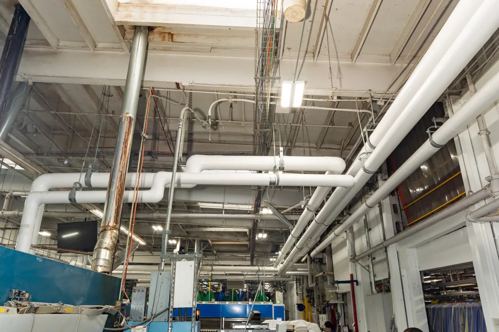 Service Linen Supply - Applied Plastic Wrapping Around Pipes Service Linen Supply - Applied Plastic Wrapping Around Pipes