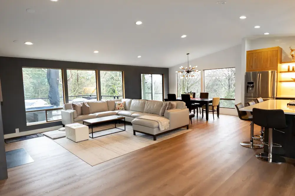 Stunning Kitchen, Living Room, and Fireplace Remodel, Kenmore, WA