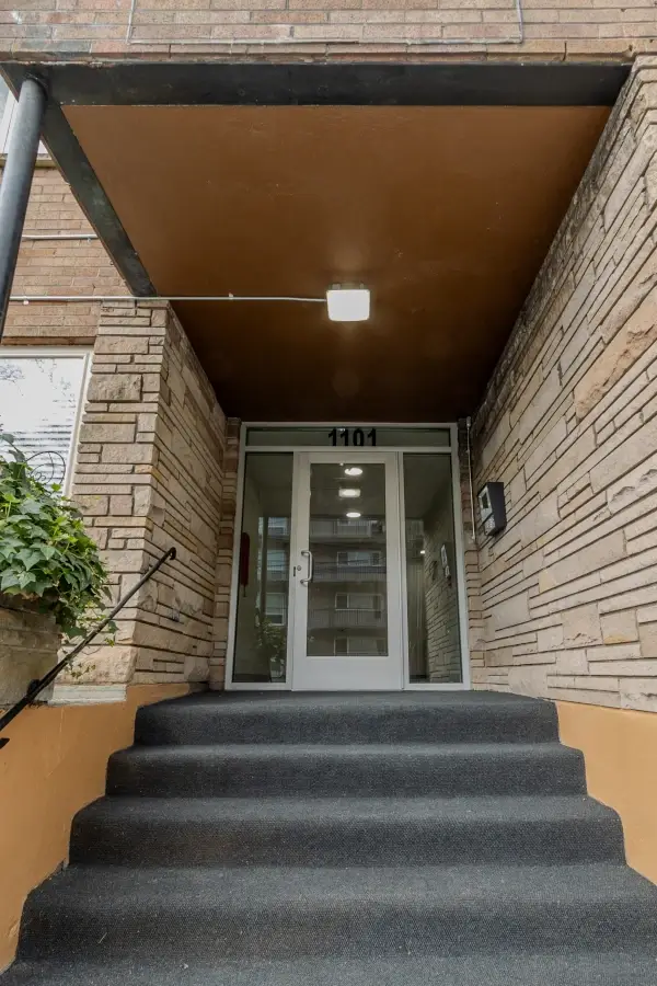 Updated main entry, Royal Anne Apartments, Seattle, WA.